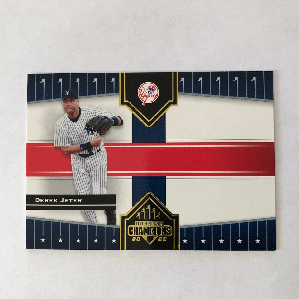 2005 Donruss Champions  Derek Jeter #445 Baseball Hall. Of Fame Yankees - Image 2 of 4