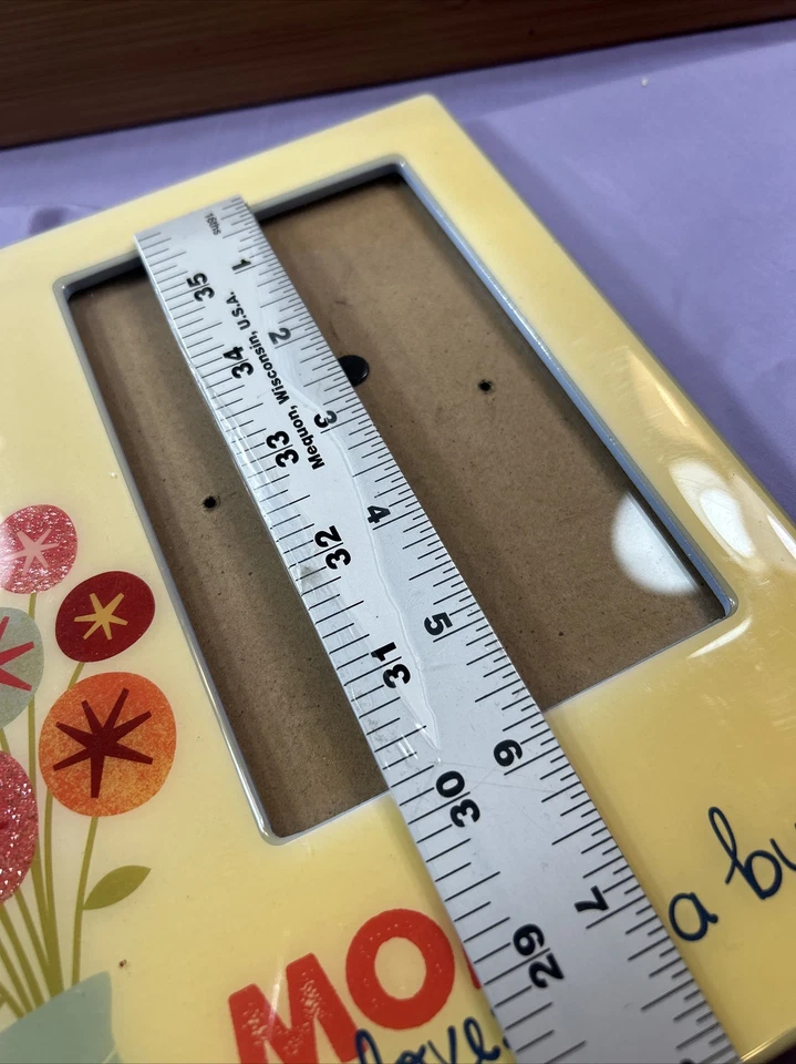 Marco de fotos mamá me ama un ramo 4x6 foto madre niño memoria especial flor Foto 4 de 4