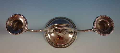 Talisman Rose by Frank Whiting Sterling Silver Console Candlestick Set 2pc #2365 - Picture 5 of 9