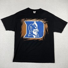 Duke Blue Devils Shirt Mens XL Black Vintage Foot Locker Tee Cameron Crazies VTG
