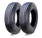 SUPERGUIDER Heavy Duty 7.6L-15 Rib Implement Tire I-1 Pattern 8 Ply Set 2 16007