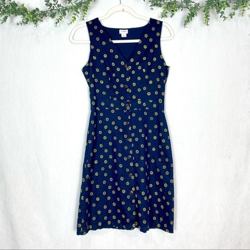 J.Crew Button Front A-Line Linen Daisy 