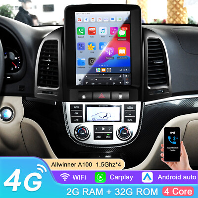 9.7'' 2+32G For Hyundai Santa Fe 2 2006-2012 Android Car Stereo Radio GPS Carplay
