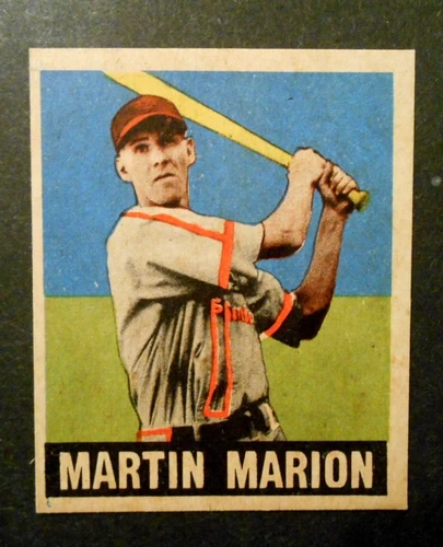 1948 Leaf #97 MARTY MARION Rookie RC St. Louis Cardinals NM