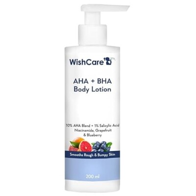 WishCare 10% AHA + 1% BHA Body Lotion for Men & Women Body lotion for dry skin