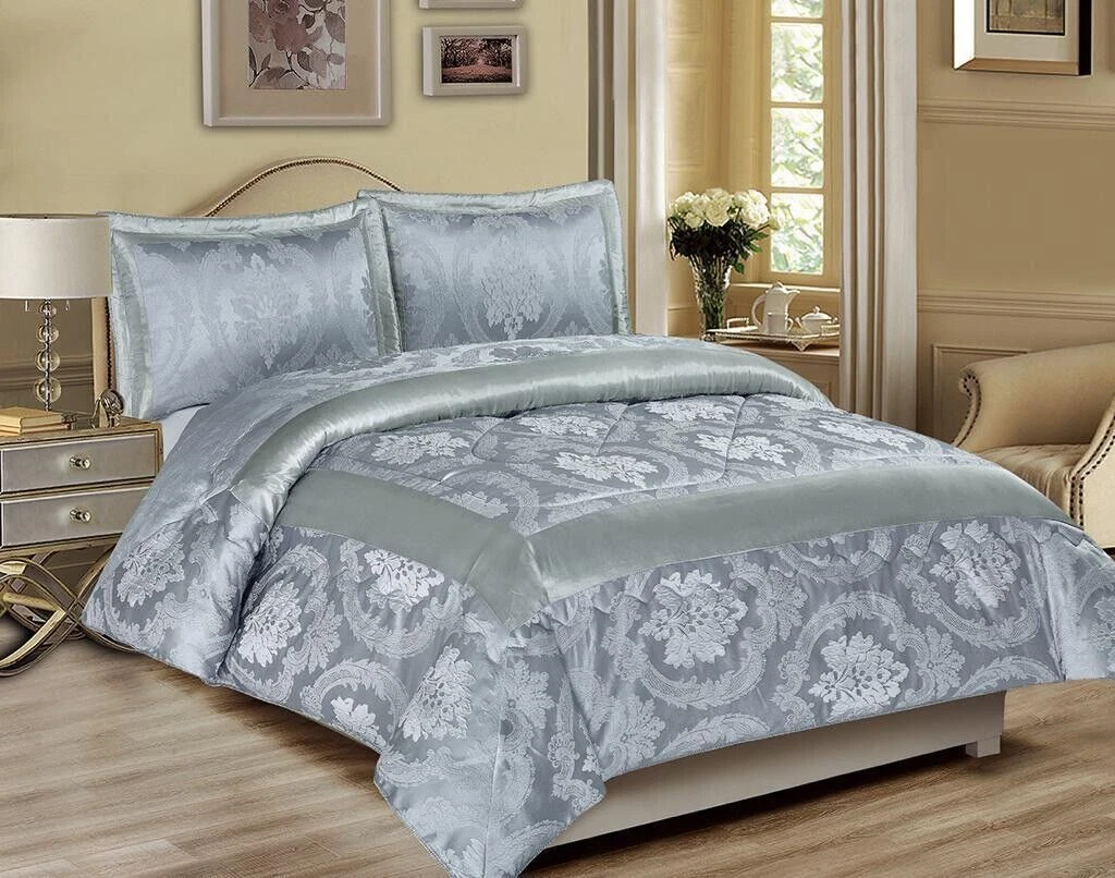 Silver bedspread deals