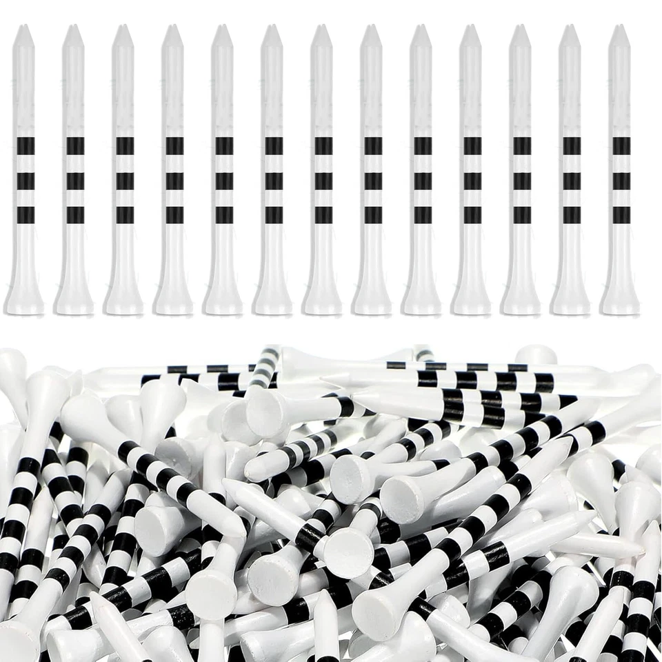UP 500X White Wood Wooden Golf Tees 70mm Golf Ball Tees Supplies Accessories AU - image 4 of 4