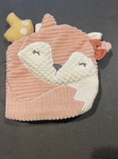 Gerber Modern Moments Plush Pink Fox  Mushroom sensory Book Ribbed Crinkle Soft