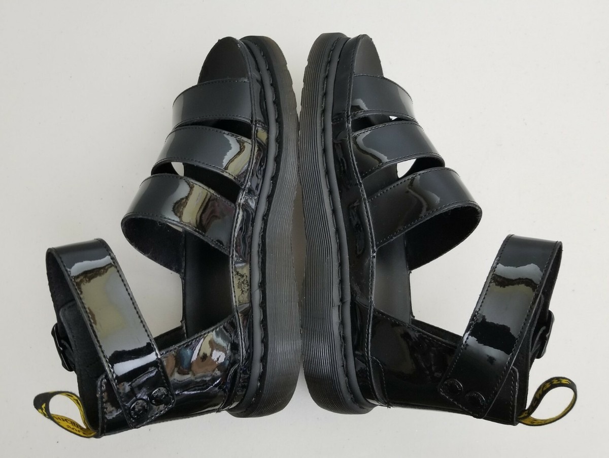 Doc Martens Clarissa II Black Patent Leather Strappy Women's Doc Martens Clarissa II Black Patent Leather Strappy Women's