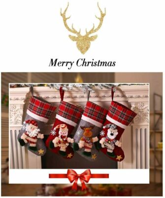 Weihnachtsstrumpf Set 4 Stück Weihnachten Nikolausstiefel Handmade in Germany