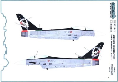 Model Maker Decals 1/72 EUROFIGHTER TYPHOON Italian AF 100th Anniversary Part 2