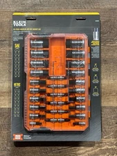 Klein Tools 65233HEX Knurled Hex Bit Socket Set - SAE and Metric -