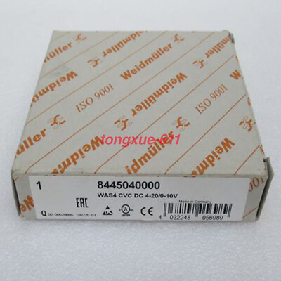 For Weidmuller 8445040000 WAS4 CVC DC 4-20/0-10V New Via FedEx or DHL