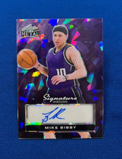 2024 LEAF METAL MIKE BIBBY NBA LEGEND AUTO PURPLE CARD 1/1 SIGNATURE SERIES