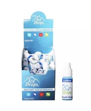 Ice Drops   Fresh Breath, Sugar Free,  icymint  LOT OF 50 PCS (1BOX)