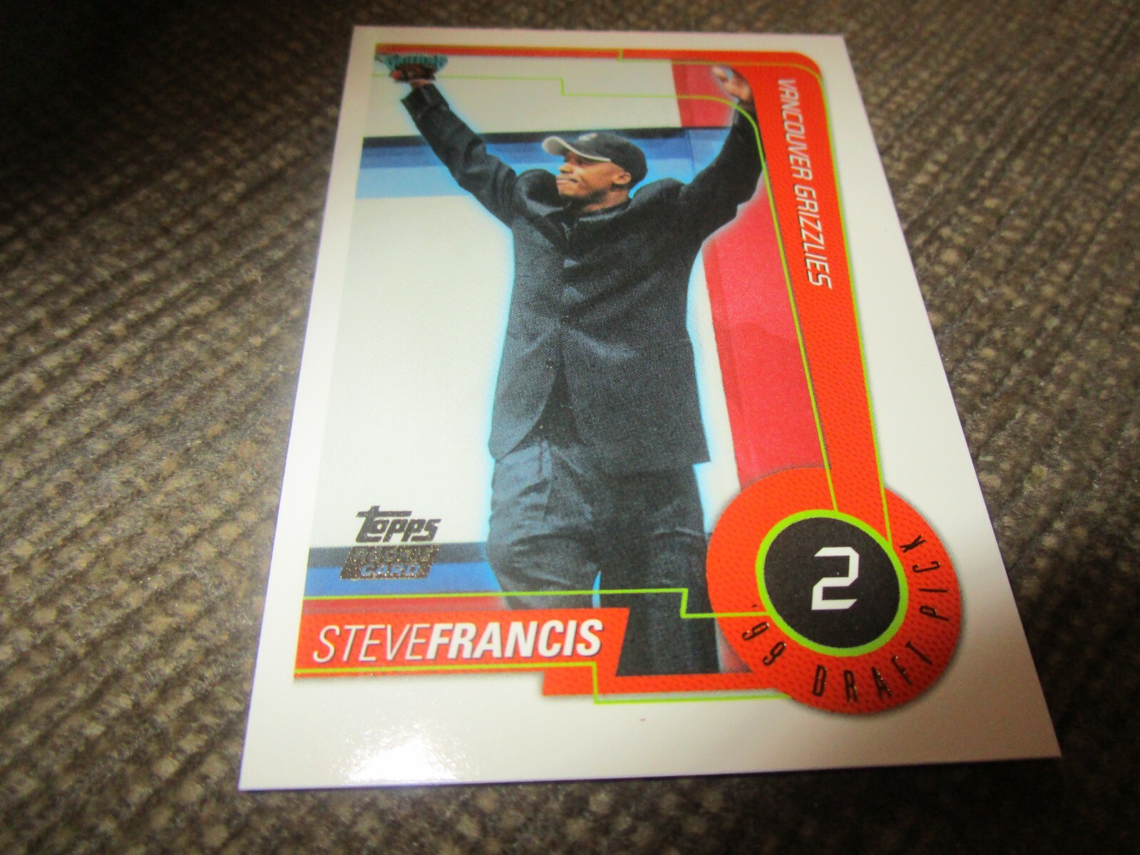 1999-00 Topps Chrome # 118 Steve Francis Rookie Card RC Houston Rockets