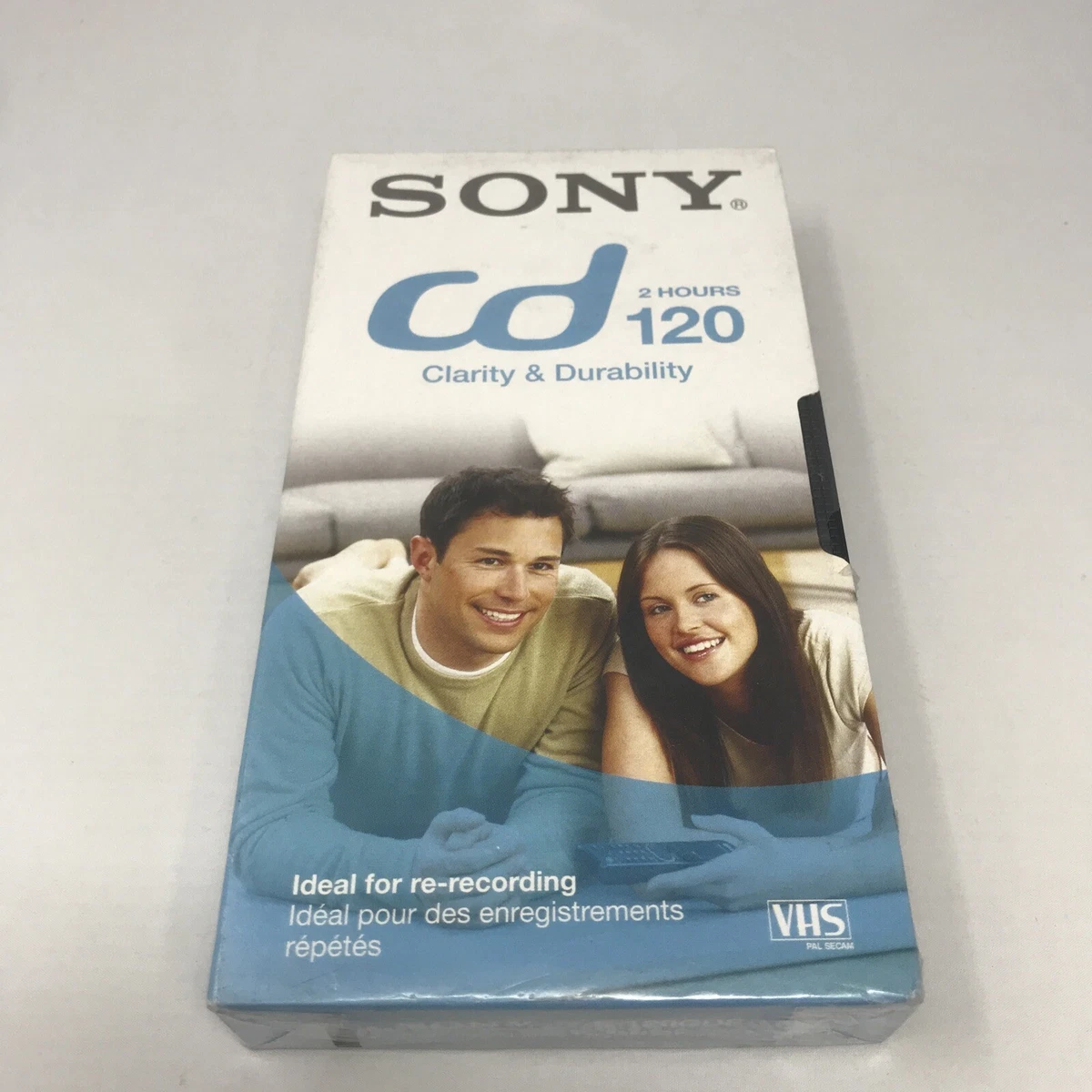 Lot De 2 Cassettes Vidéo VHS Sony Premium 120 Minutes - Neuves Sous Blister