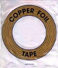 Edco 3/16 Inch Black Adhesive Copper Foil Tape for Stained Glass Crafting