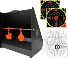 Pellet Trap Target W/ 12''x12'' Splatter Bullseye Paper Targets Shooting Targets