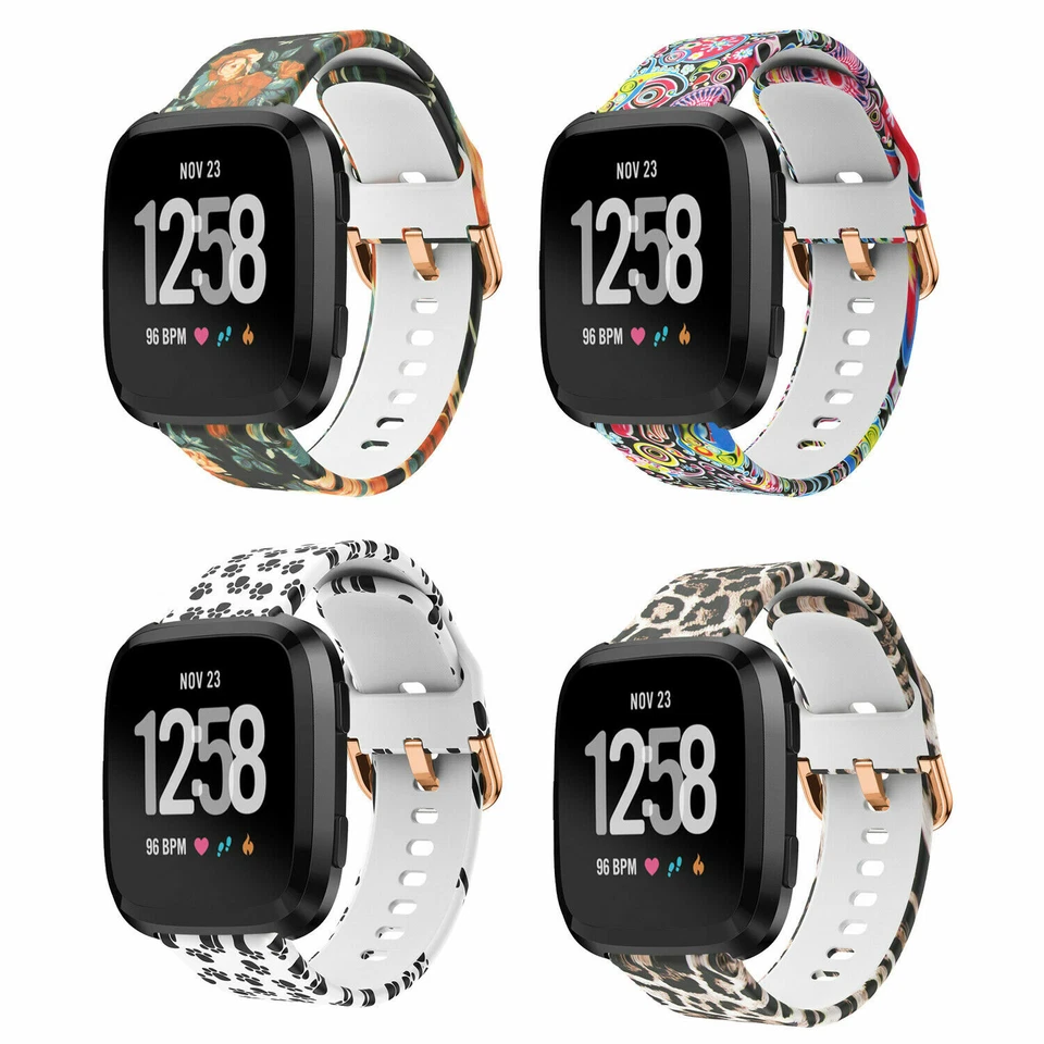 Correa de reloj de repuesto de goma de silicona para Fitbit Versa 1 2 Lite Foto 2 de 4