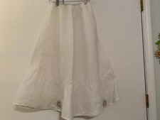 Women's Vintage 1950's Can-Can White Half Slip Tulle Petticoat