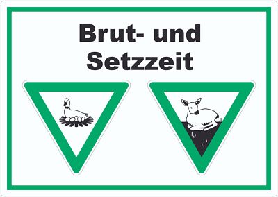 Brut- und Setzzeit Aufkleber