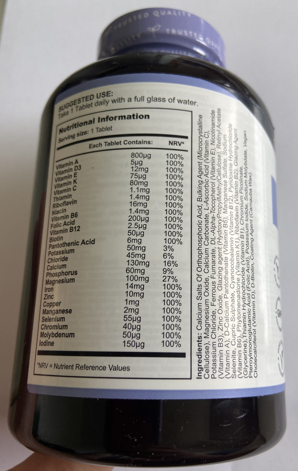 nutravita multivitamins & Minerals 365 Vegan Tablets New Date 03/25 eBay