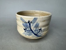 Y8886 CHAWAN Mino-ware painted bowl signed Japan antique tea ceremony pottery