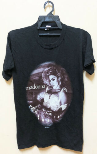 VINTAGE 80s 1984 MADONNA LIKE A VIRGIN POP ROCK DIVA TOUR CONCERT PROMO T-SHIRT - Afbeelding 1 van 3