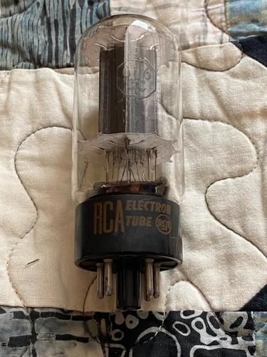 Vintage RCA USA 6L6GC Black Plate Guitar Amplifier Power  Tube  Used