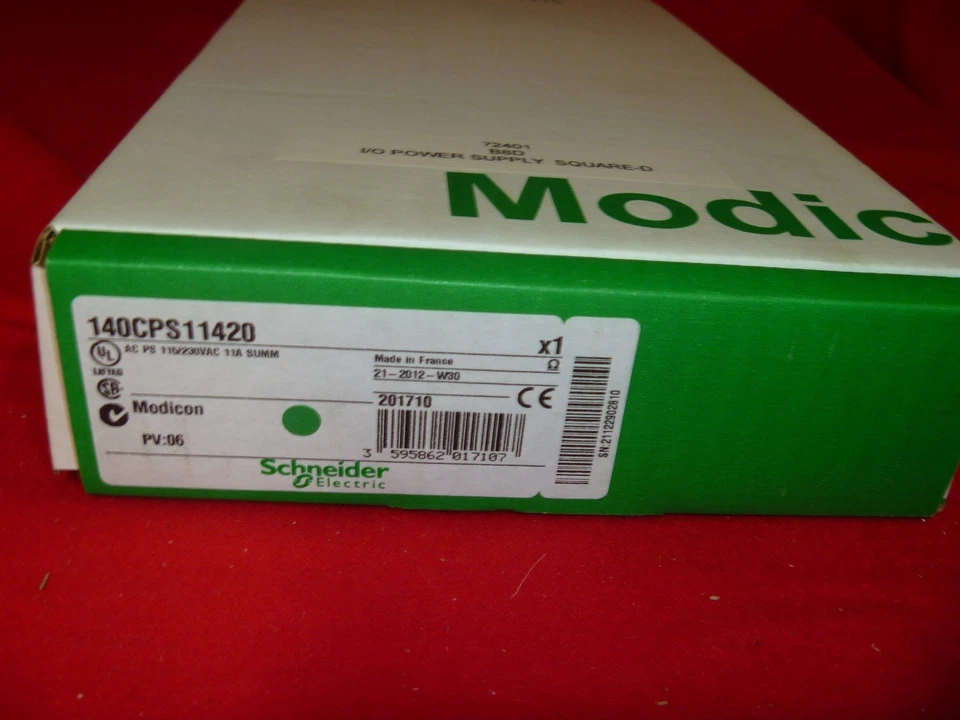 140CPS11420 Nuovo Sigillato Modicon Alimentatore AC con Glutatione Fornitura - Immagine 2 di 3