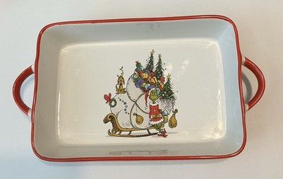 Dr. Seuss How The Grinch Stole Christmas Rectangular Casserole Serving Dish