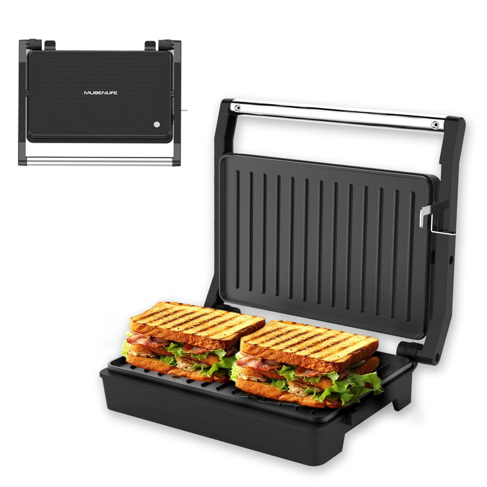 ,Small Size, Mini Size Panini Press,Sandwich Press,Pnini Grill,Perfect for Gr...