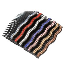 7 Pcs Women Hair Comb Bridal Accessories Rhinestone Side Combs for Pin