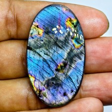 60 Cts Natural Labradorite Cabochon Gemstone For Jewelry 46.3x26.8x5.4 MM