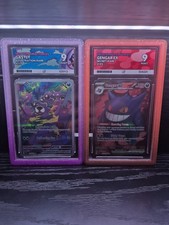 Pokémon Gengar TCG EX Card 193/162+ Gastly 177/162 Ace 9 Mint + Matching Guards