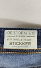 Diesel Men's Stickker Super Slim Skinny Jeans Dark Blue Stretch W30 L28 — photo 3
