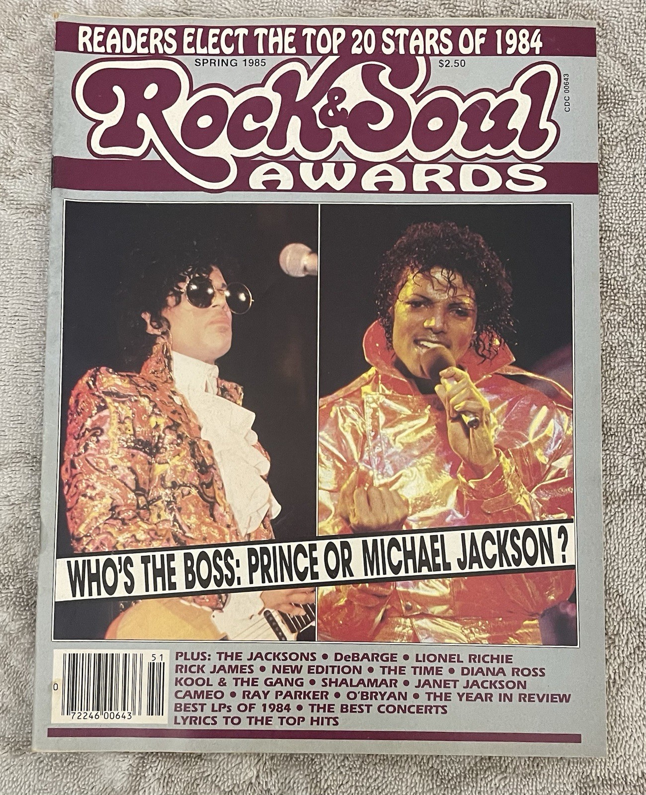 Rock & Soul Special Spring 1985 Who’s The Boss: Prince or Michael Jackson-Awards