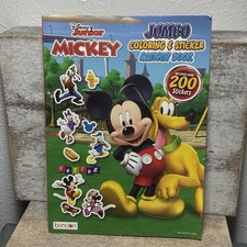 Disney Junior Mickey JUMBO Coloring  Stickers Activity Book Over 200 Stickers