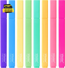 Aesthetic Highlighters, 8 Pack Marker Pens, Assorted Color Highlighters,Cute Pas