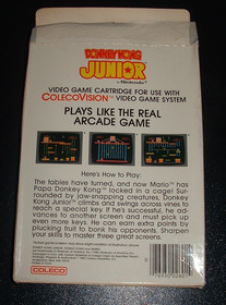 Donkey Kong Junior JR Colecovision Complete In Box CIB EX
