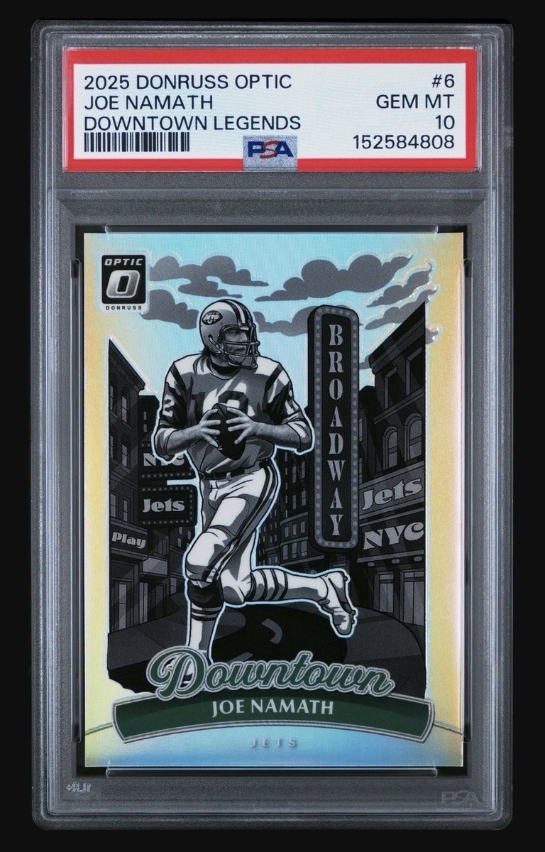 2025 Panini Donruss Optic - Downtown Legends Joe Namath #6 for