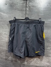 Rare Vintage NIKE Swoosh Graphic Swimming Trunks 90s Black Size M
