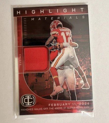 Panini 2025 Icon Collection Mahomes Patrick Mahomes II HM-4 Highlight Materials