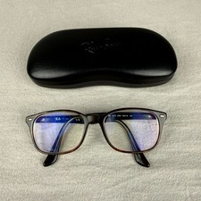 Ray-Ban RB5375 OPTICS Unisex Polished Havana Acetate Square Full Rim Eyeglasses