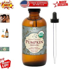 USDA Organic Pumpkin Seed Oil 4 oz - Pure, Virgin, and Soothing for Skin  Hair