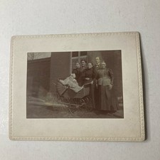 Vintage Kodak 4, 4  x 5  Rectangular Print By Kodak Showing Staff With Baby