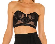 Thistle and Spire MIRAGE Strapless Bra BLACK Lace 34A-36D CHOOSE SIZE STRAPS INC