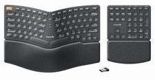 PROTOARC EK04 Ergonomic Keyboard Split Design Wireless USB BLACK