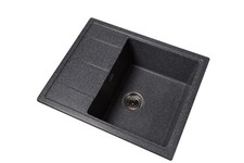 ROMZHA Cerand Premium Lavello da Cucina Composito in Granito | Singola Ciotola Drop-In con